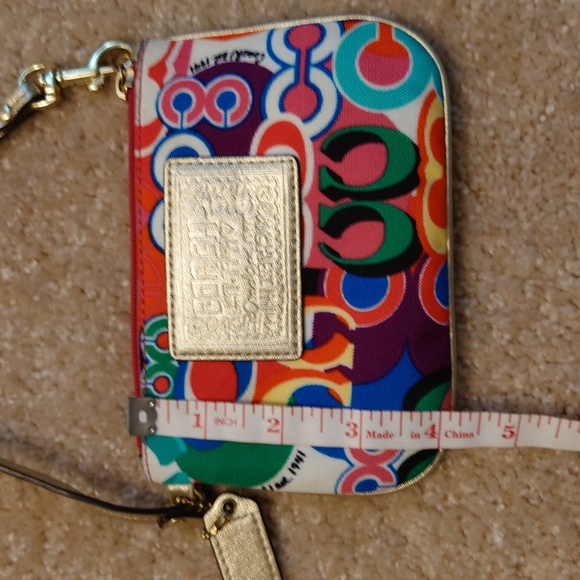 Coach multi-color wristlet - Picture 3 of 7